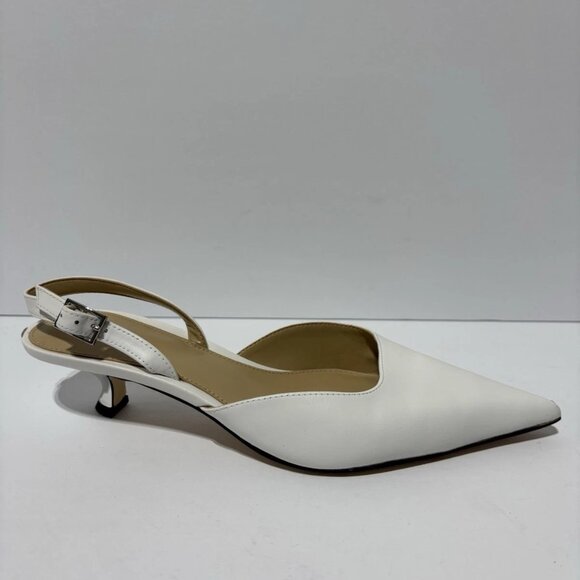 Michael Kors Women’s Luna Kitten Slingback Pumps, Size 6 M - Picture 1 of 5